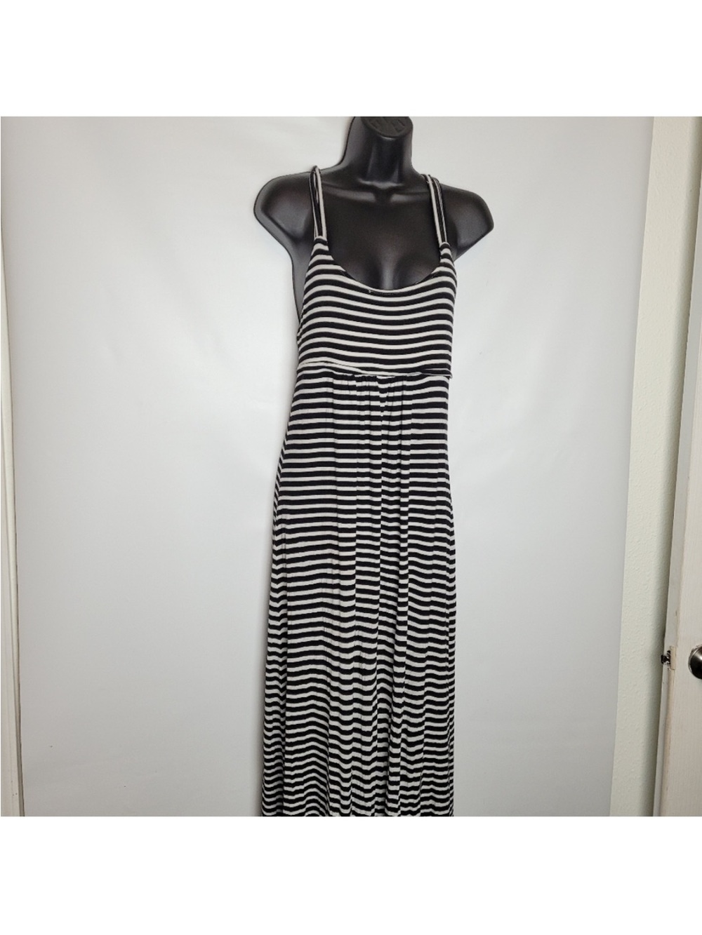 Calvin Klein Black and White Striped Dress. Size 4